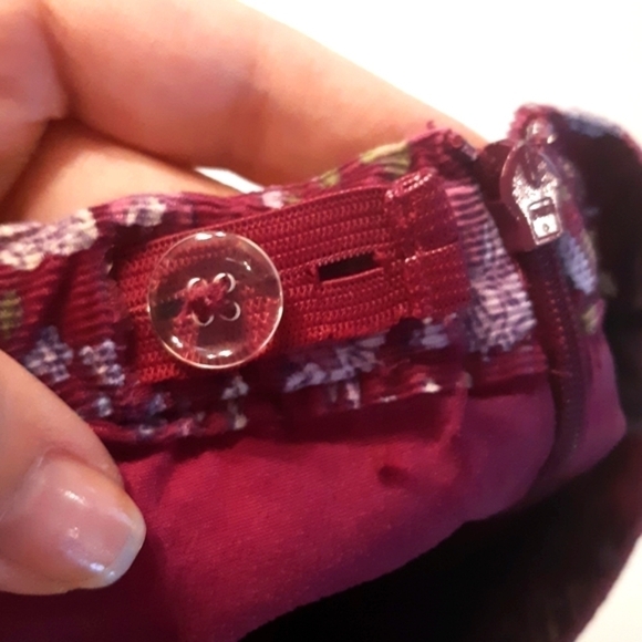 Gymboree girls corduroy floral skirt skort size 9 purple adjustable waistband - Picture 5 of 8